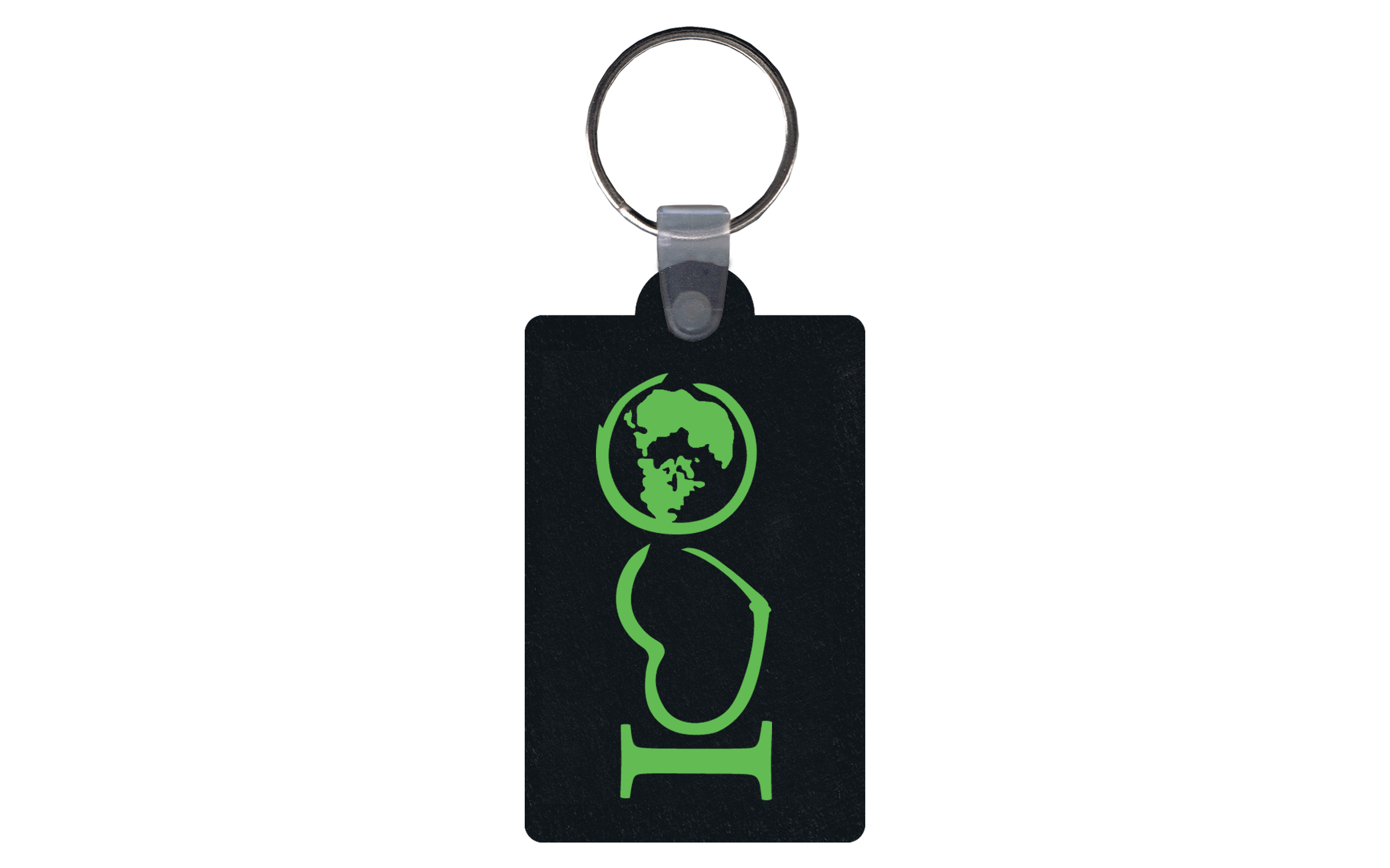 Rectangle Flat Tire Key Tag 2