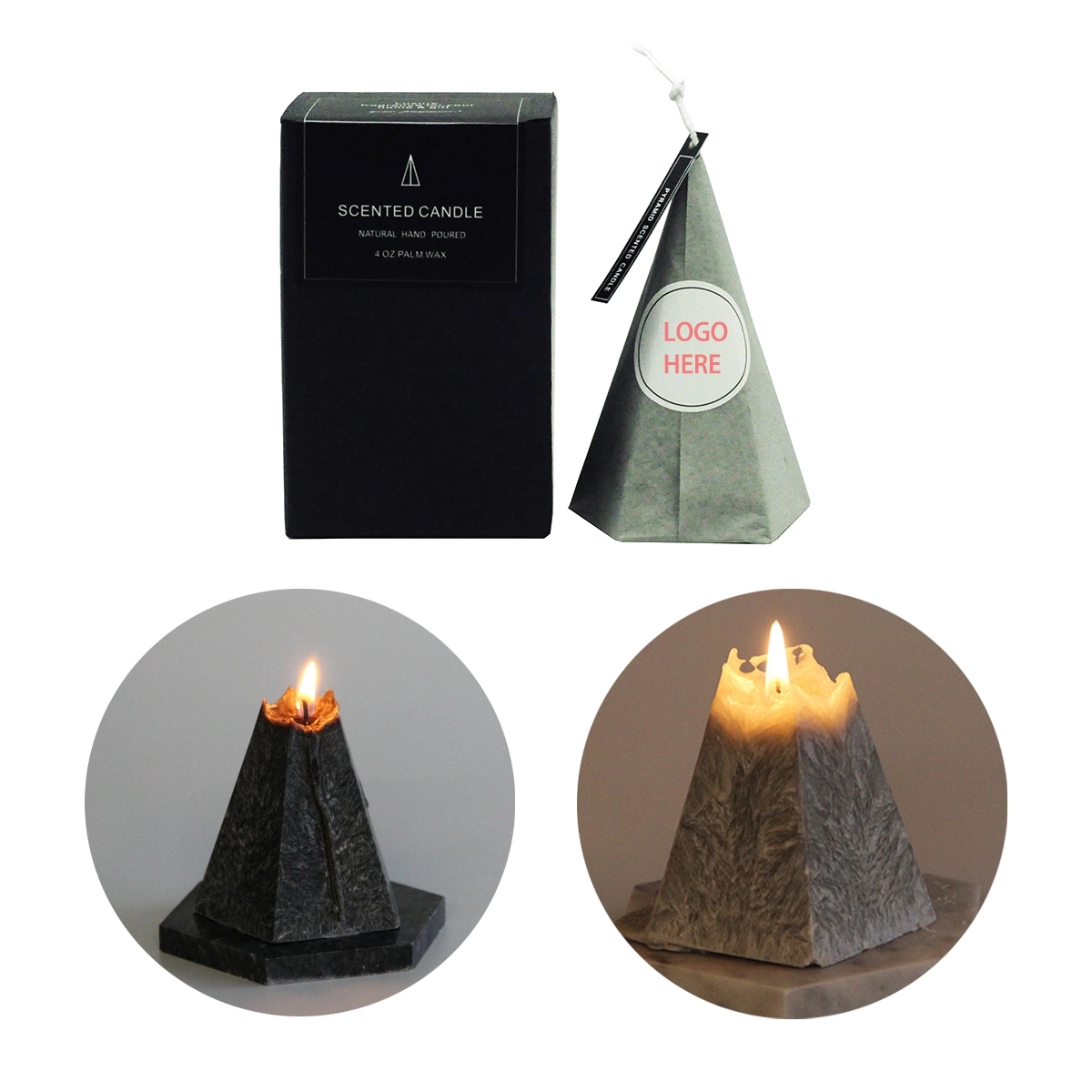 Pentagonal Aromatherapy Candle Creative Fragrance 1