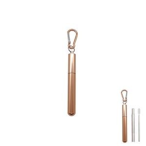 Innovative Telescope Metal Straw With Carabiner 16