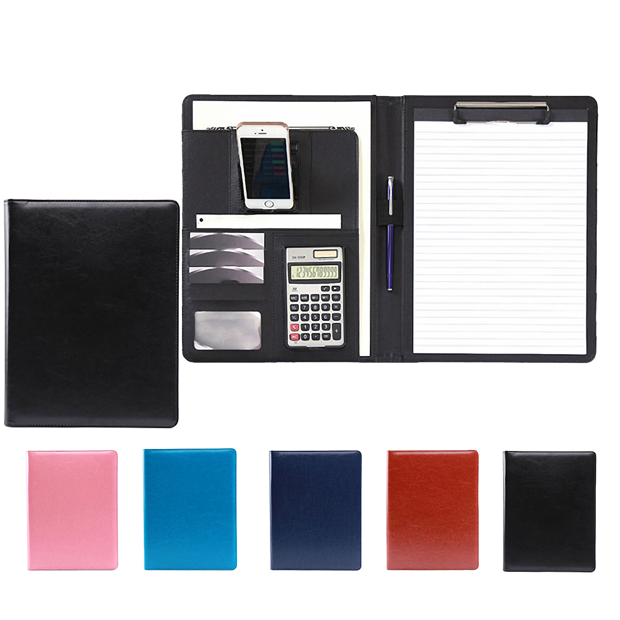 A4 Size Clipboard PU Leather Business Portfolio 4