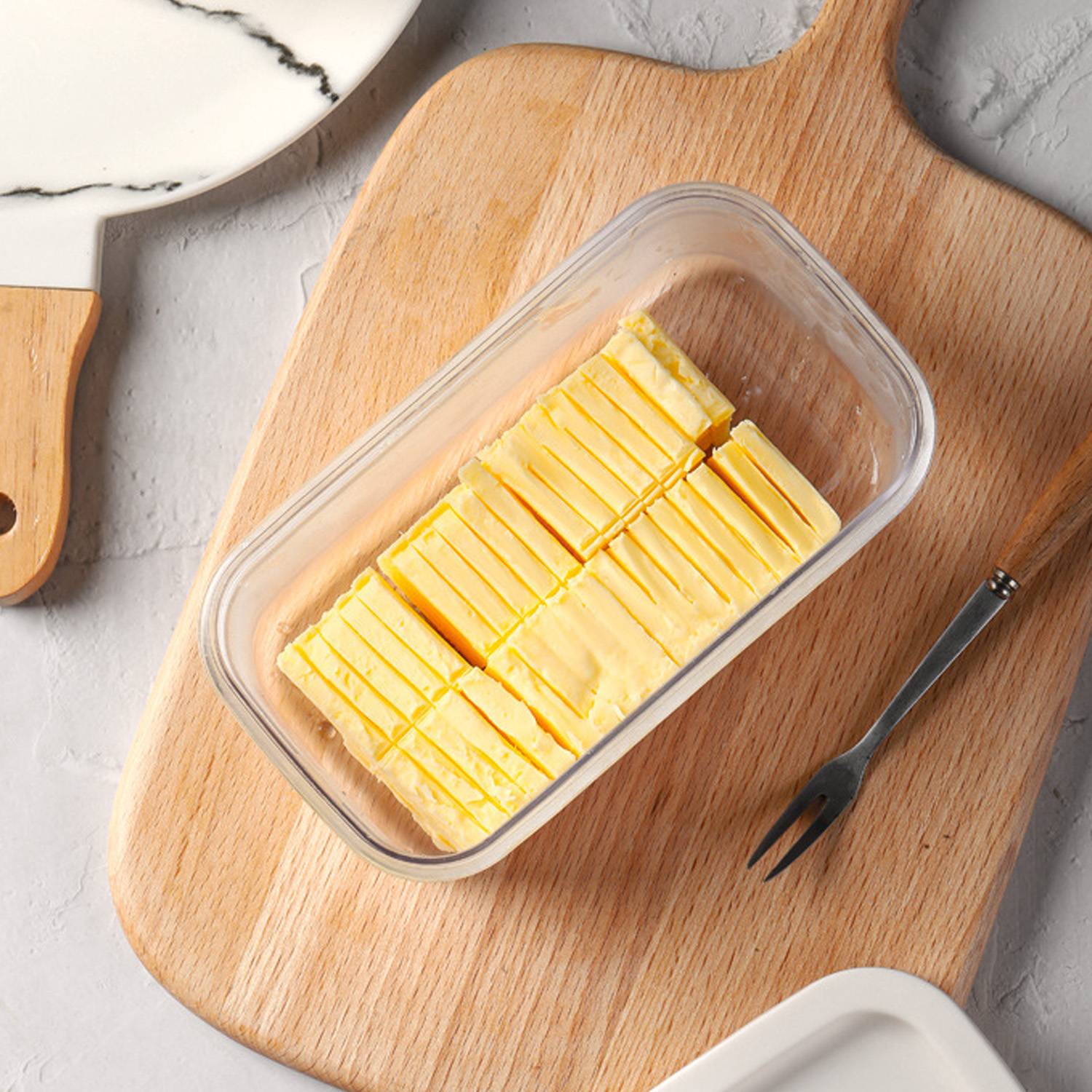 Plastic Butter Cutting Storage Box 2