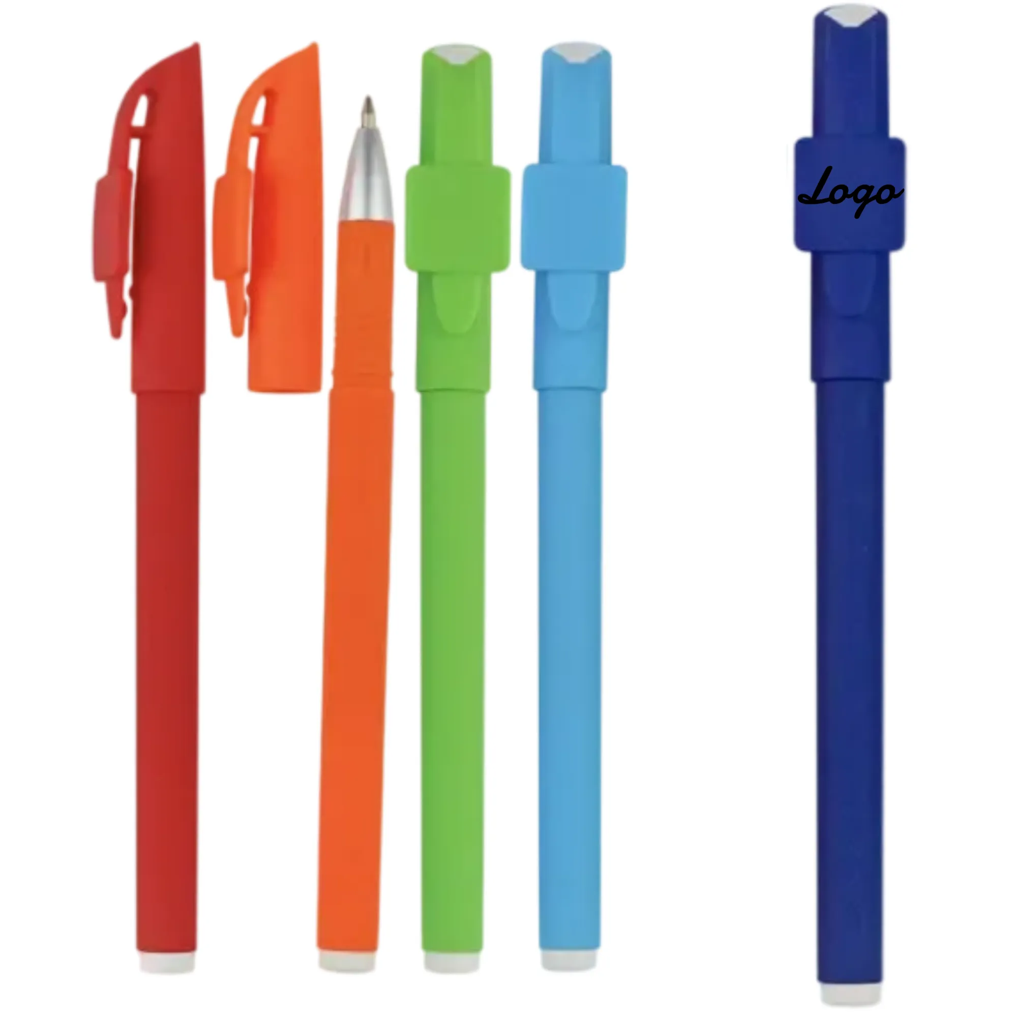 Customizable Square Cap Ballpoint Pens in Bright Colors