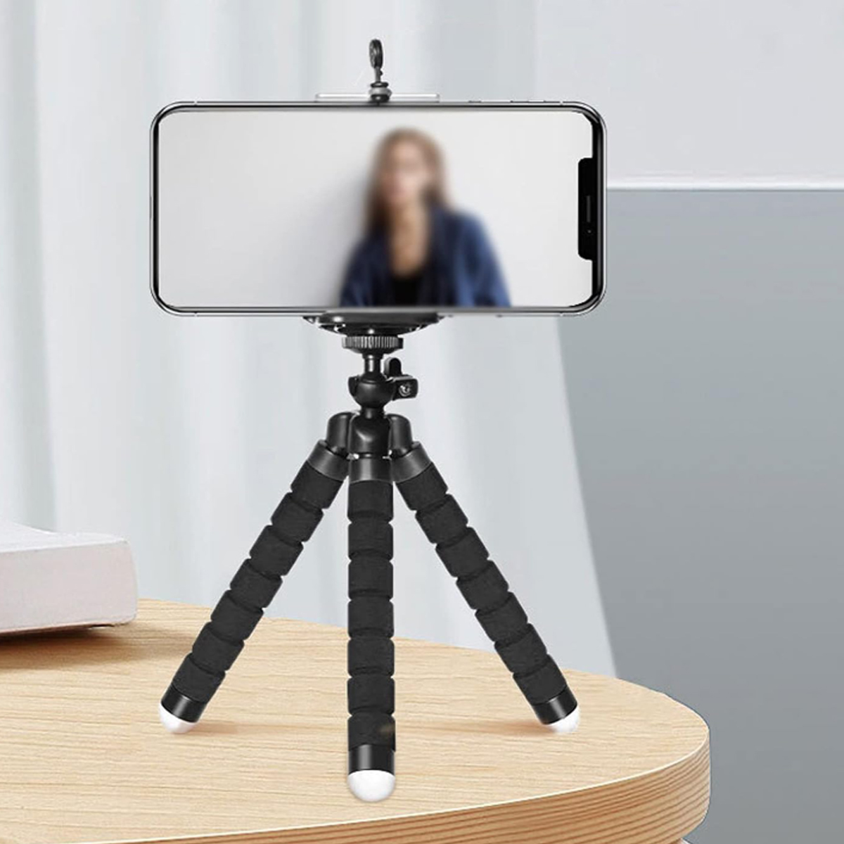 Flexible Tripod Phone Stand with Adjustable Clamp 5