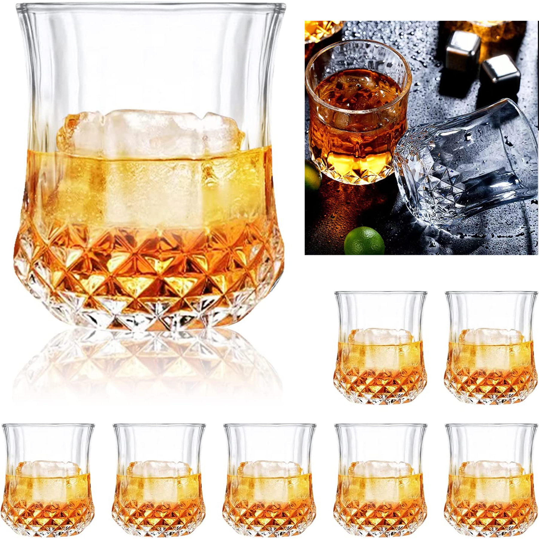 7oz Wine Glasses Cups 2