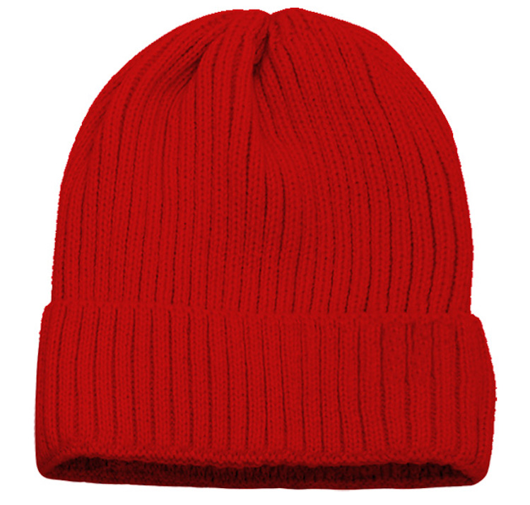 Ribbed Pattern Beanie, custom hat with logo imprint 5