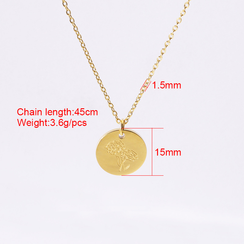 Birth Flower Necklace 3
