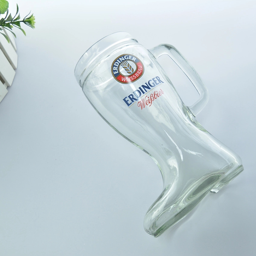 Custom 21 oz Boot Beer Glass Mugs With Handle 4