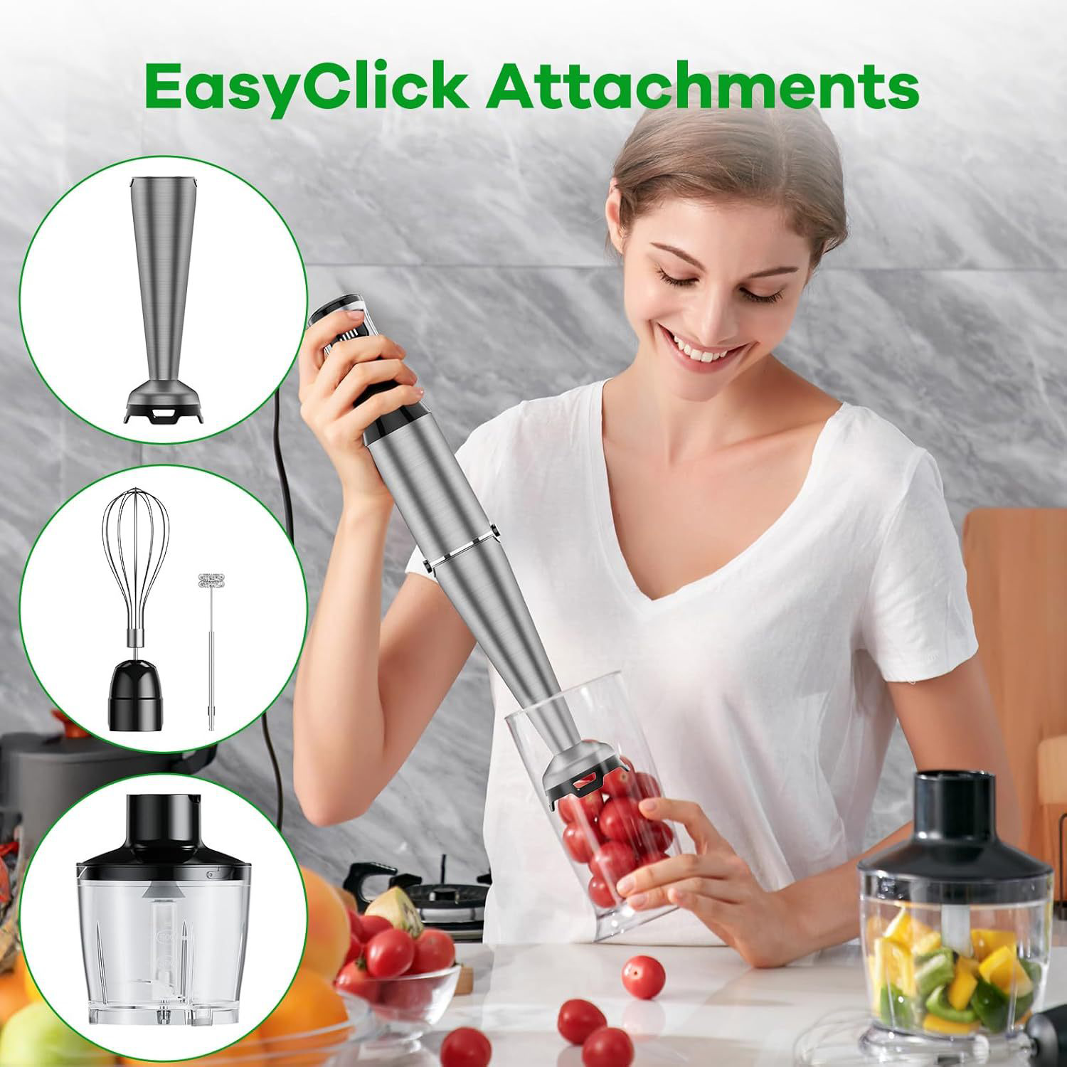 5-in-1 Multi-function Handheld Electric Blender 2