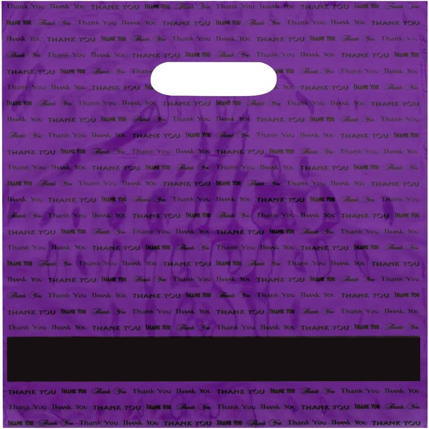 9" x 12" Die Cut Handle Plastic Bag 7