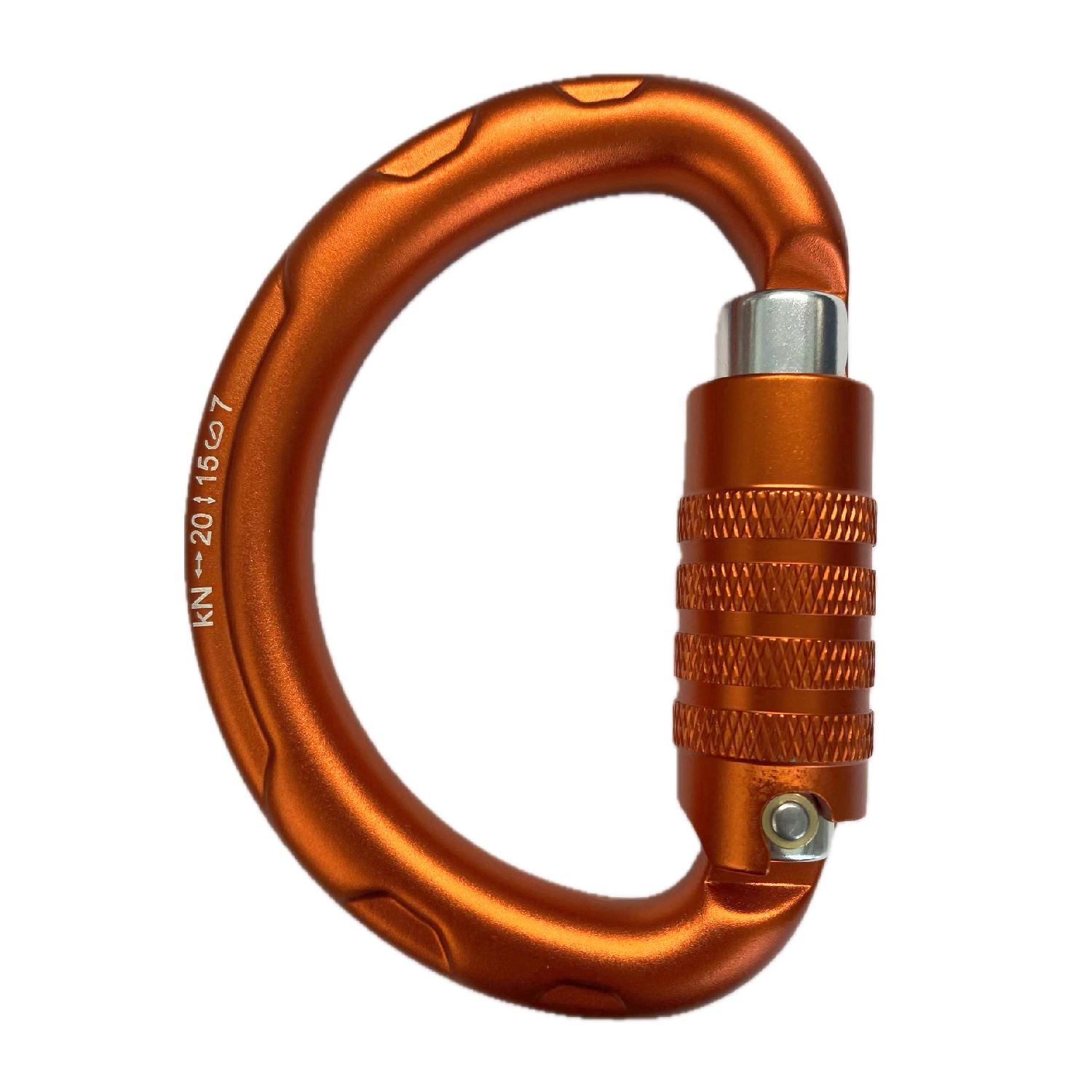 D Ring Style Triple Gate Aluminum Carabiner 2