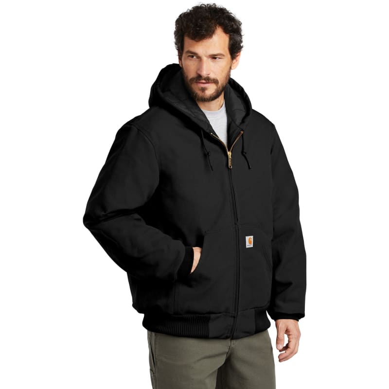 Carhartt Tall Quilted-Flannel-Lined Duck Active Jac. 4