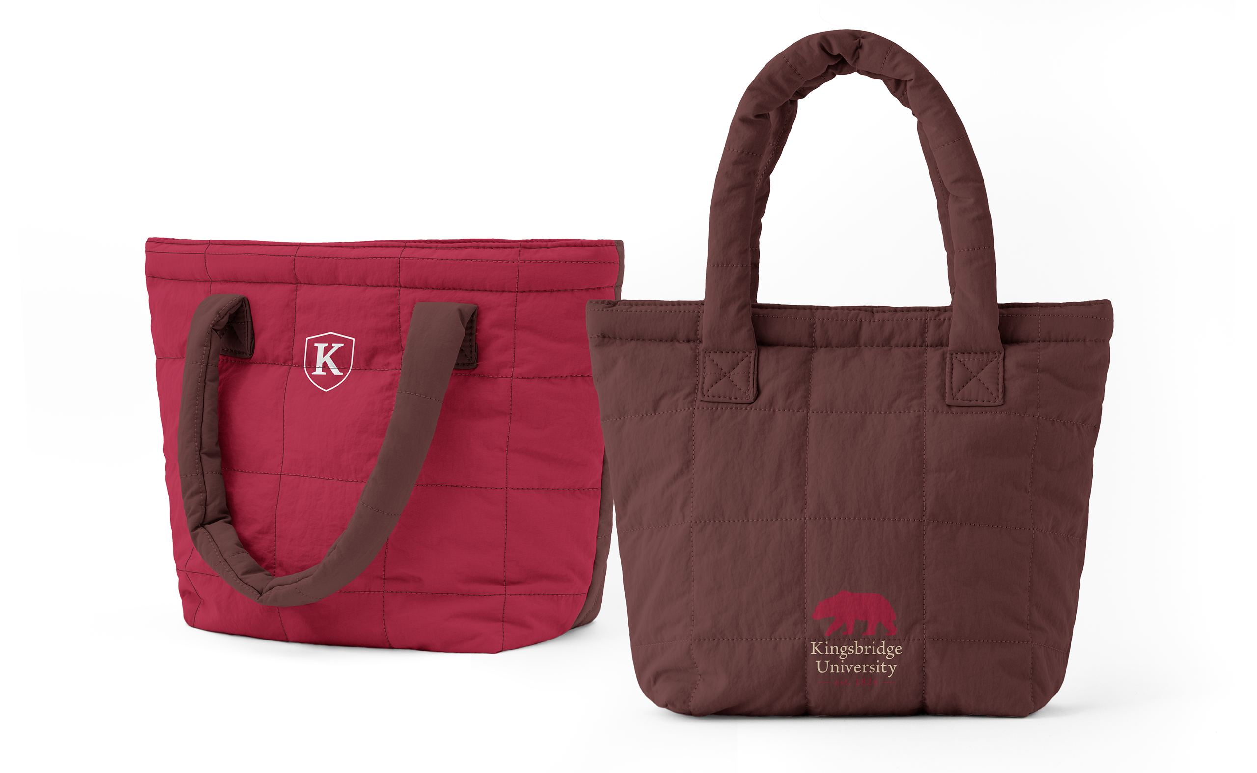 Small Quilted Puffy Tote