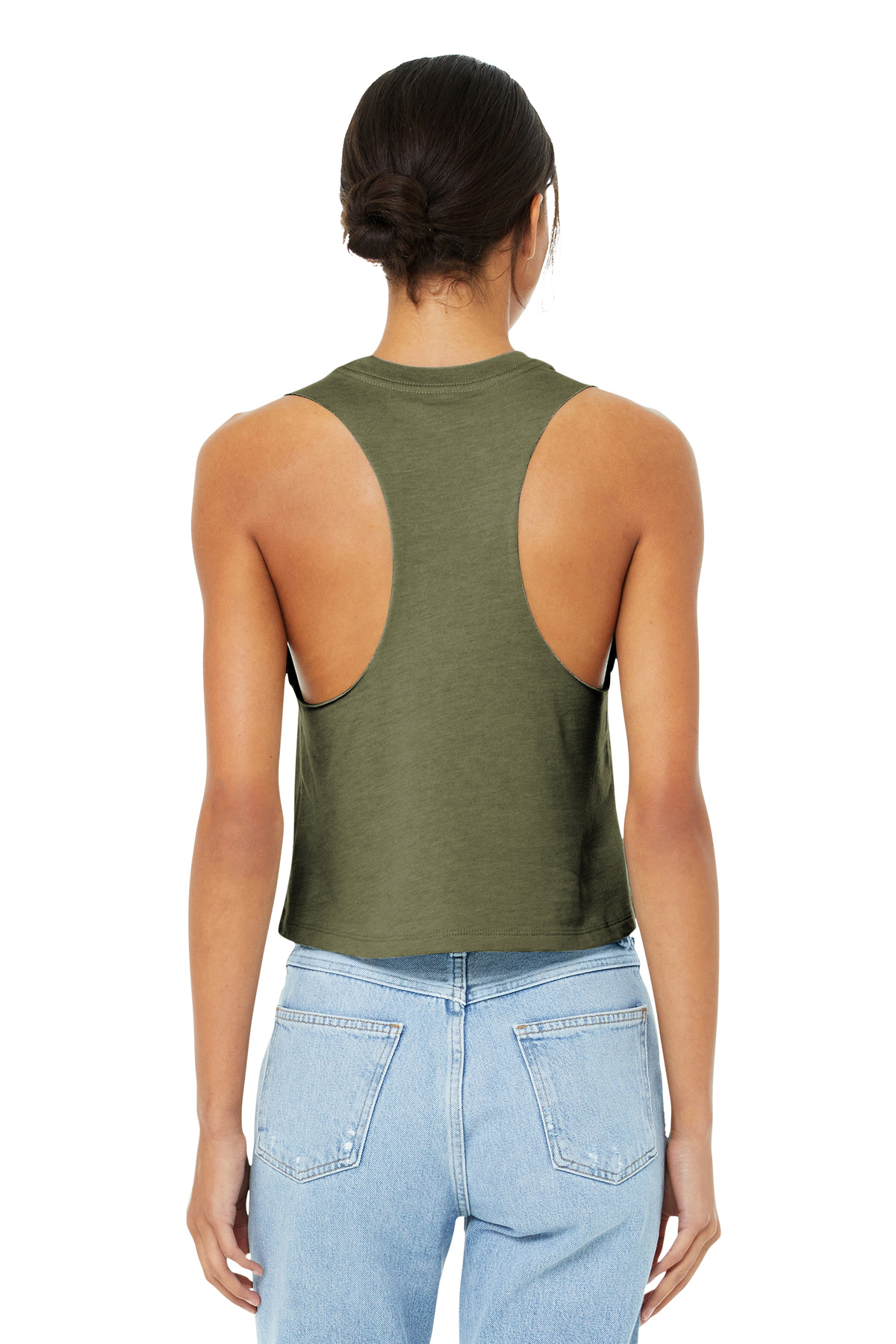BELLA+CANVAS Women's Racerback Cropped Tank. BC6682 55