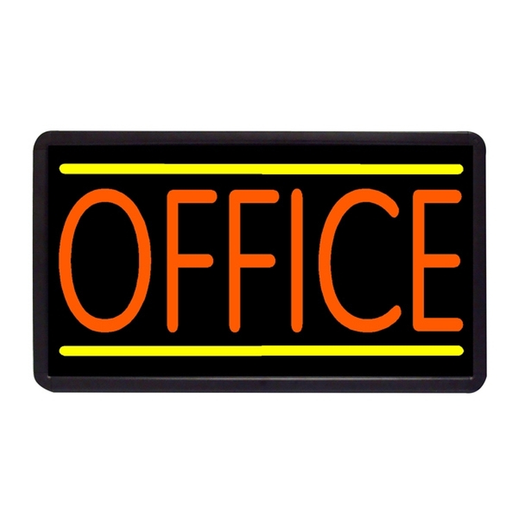 Office 13" x 24" Simulated Neon Sign 1