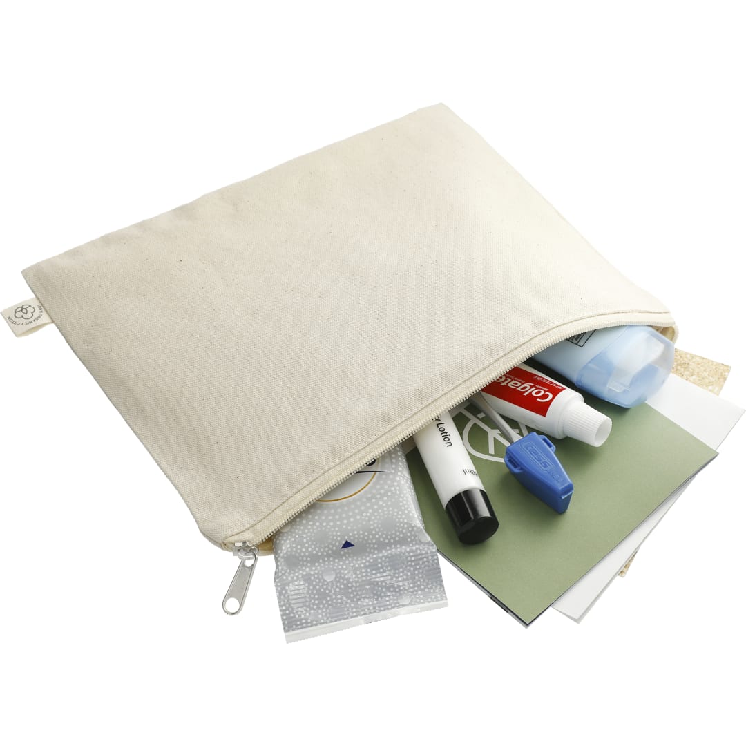 Organic Cotton Flat Travel Pouch 46