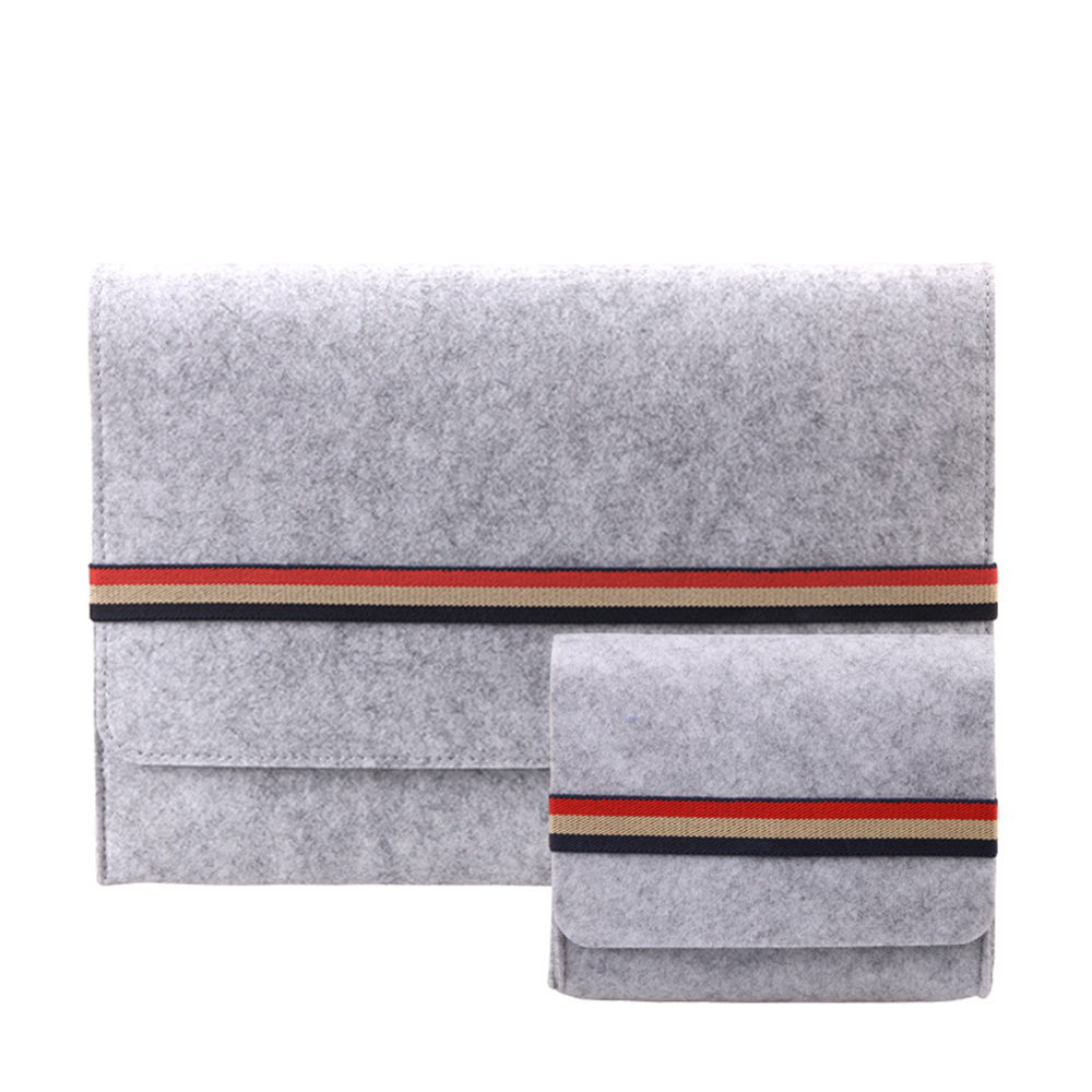 Two-in-One Felt Laptop Sleeve 6