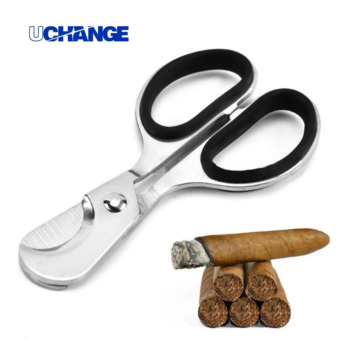 Stainless Steel Tobacco Cigar Scissors Cutter 4