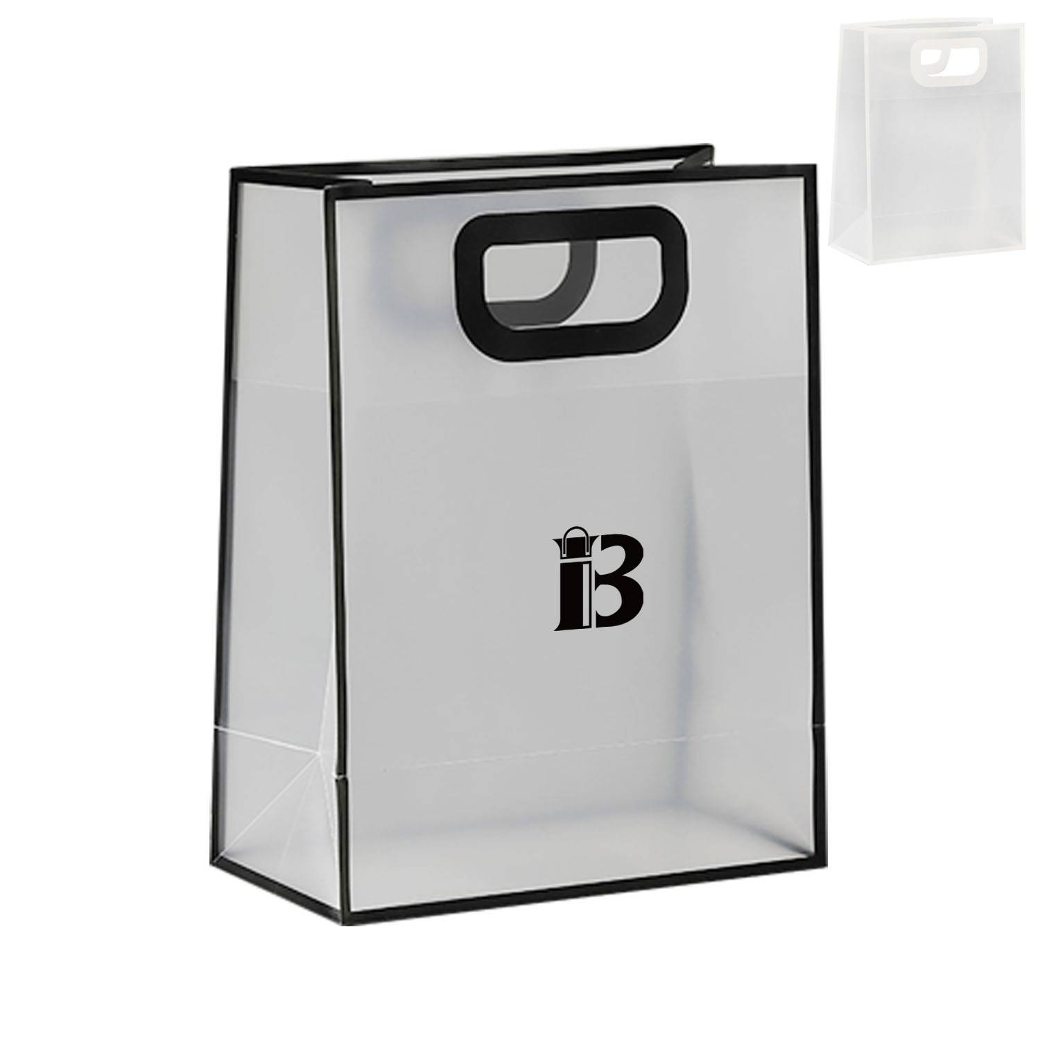 Pvc customized transparent handbag shopping bag 2