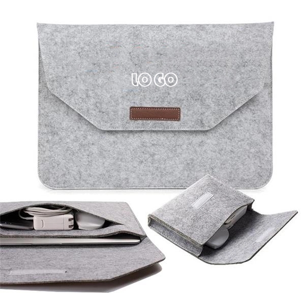 Two-in-One Felt Laptop Sleeve Closure & Kit Box 3