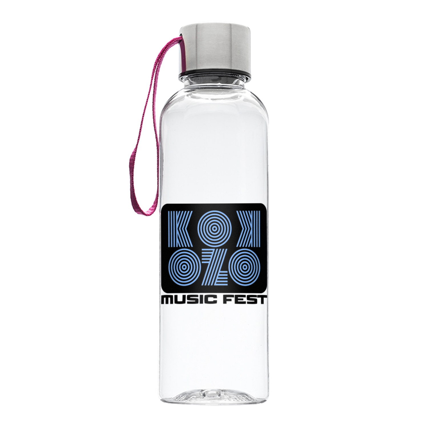 17 oz. Ostia Plastic Water Bottle (2 Color Imprint) 4