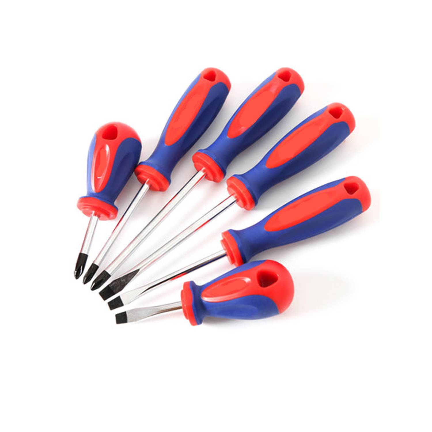 6pcs Magnetic Screwdrivers Set 3 Phillips and 3 Slotted Tips 5