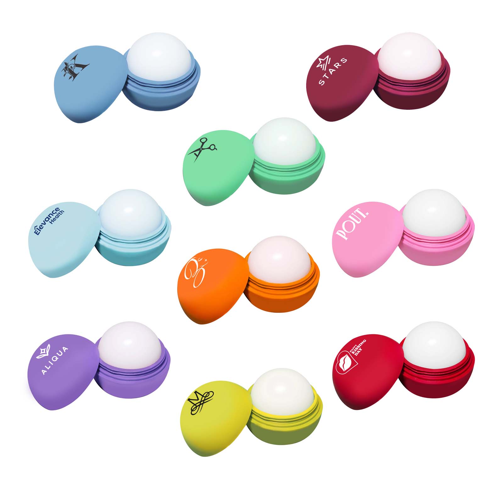Round Scented Lip Balm 4