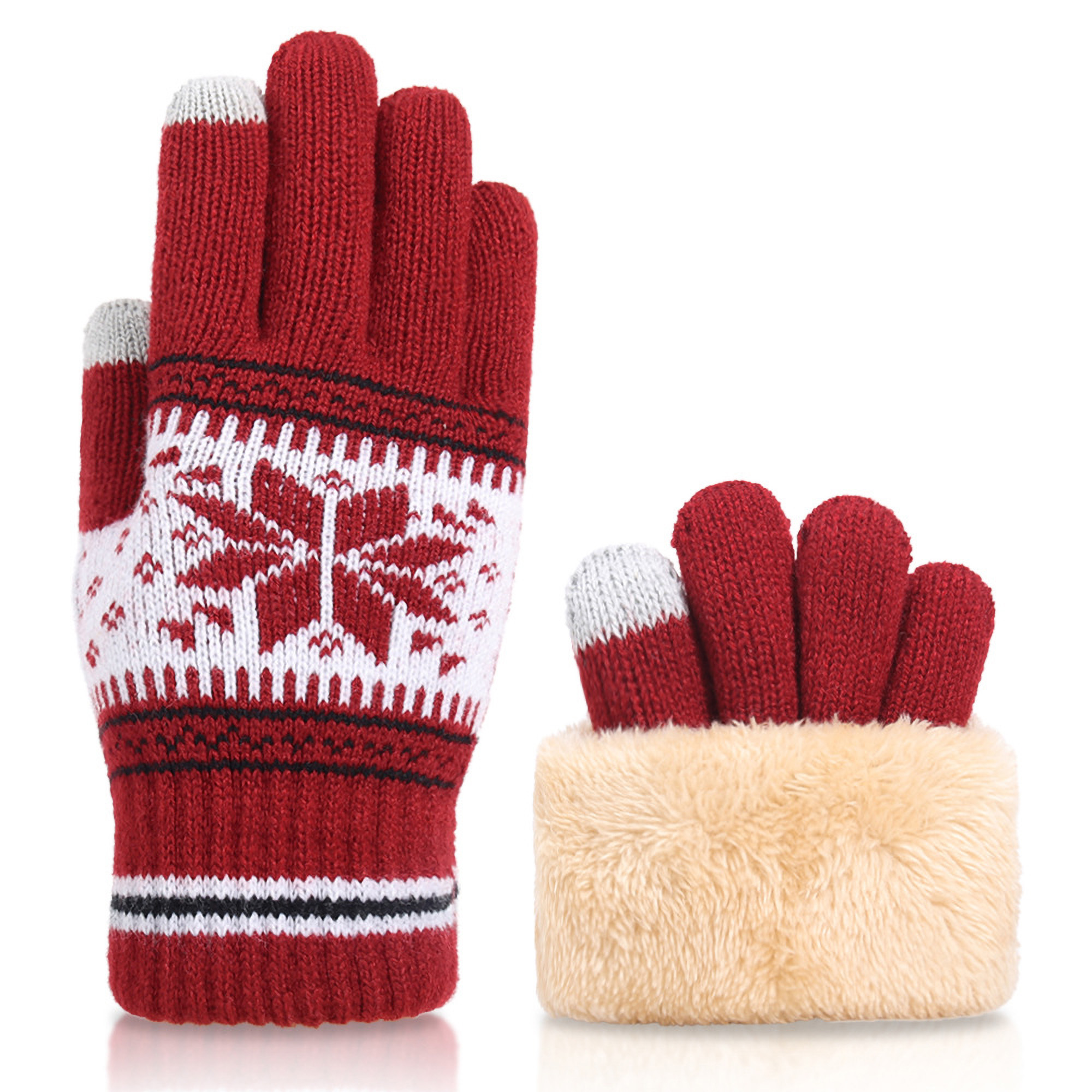 Winter Touch Screen Gloves Snow Knit Christmas Gifts 5