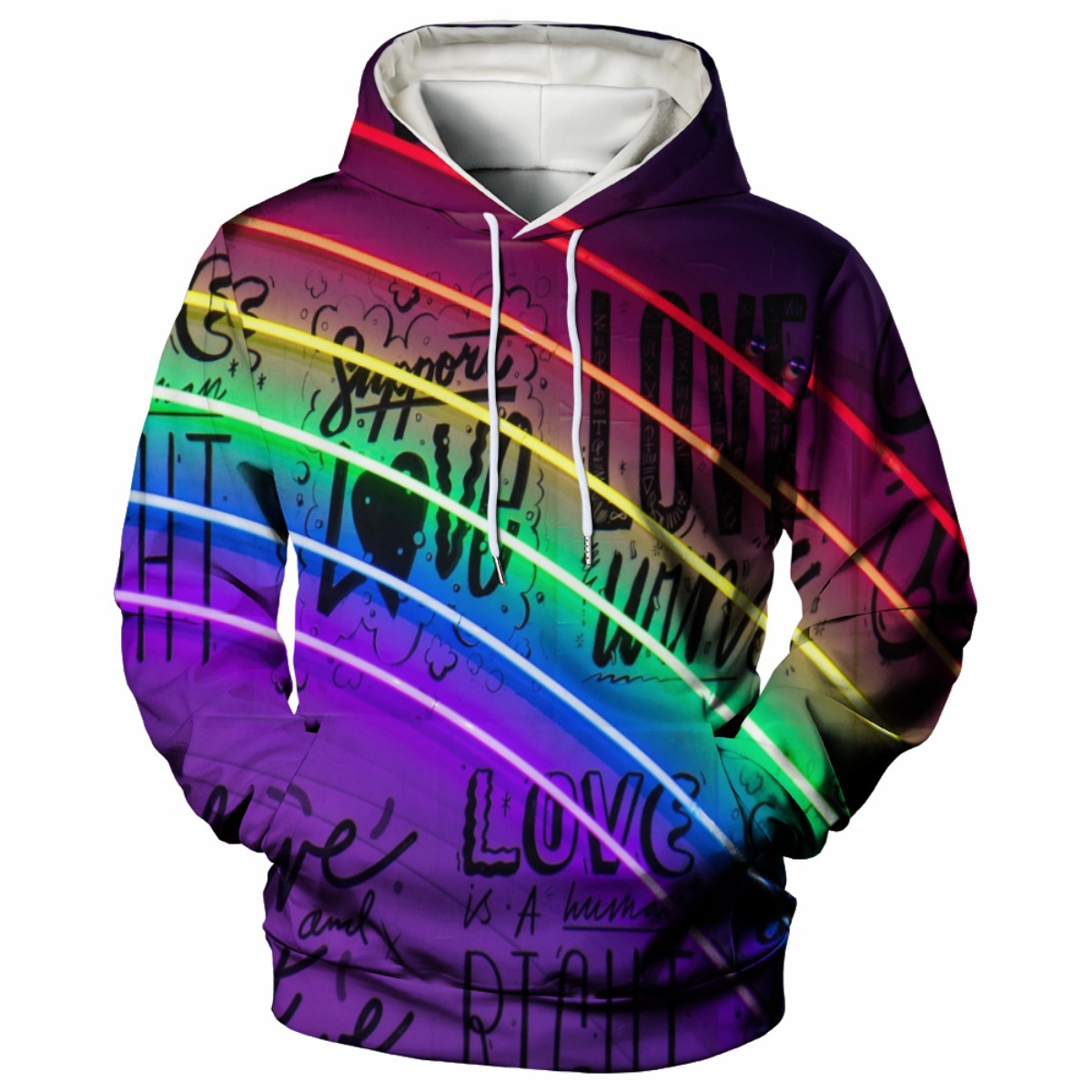 Custom Dye Sublimation Hoodie With Kangaroo Pocket, custom hoodie or sweatshirt with logo imprint 3