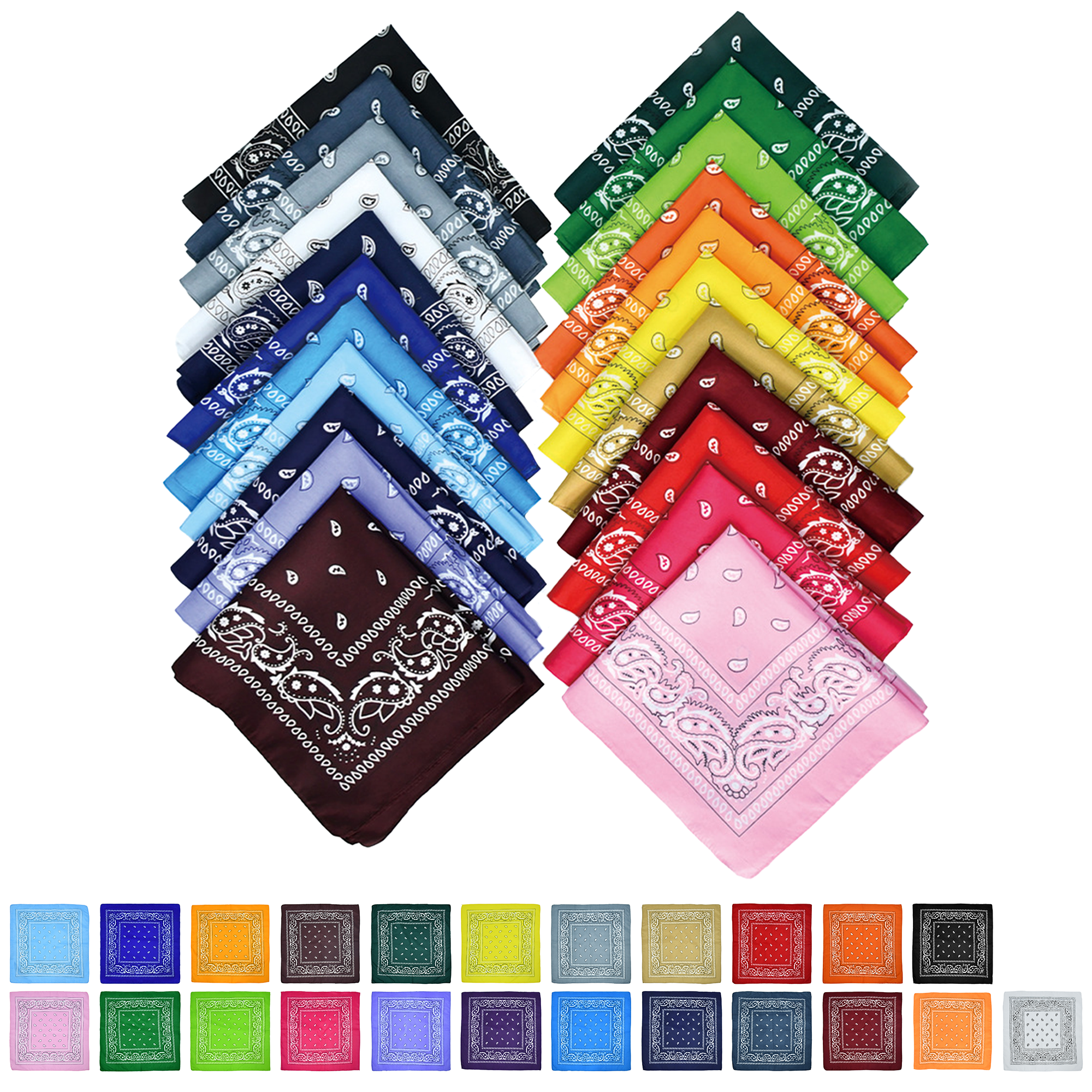 Unisex Custom Square Bandana MOQ100 2