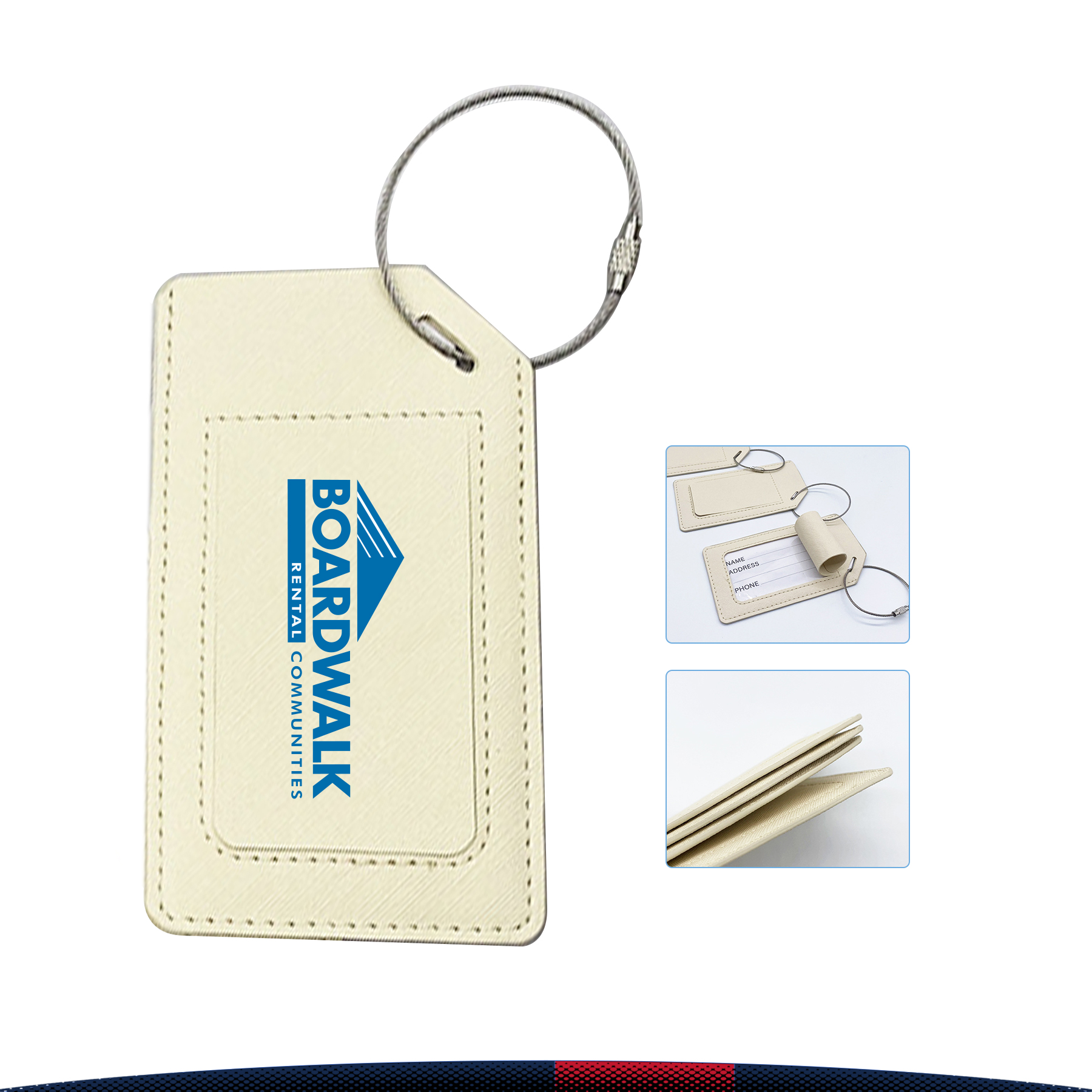 Simple PU Luggage Tag 2