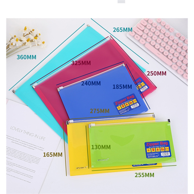 B4 Clear Bag File Folder With Zipper 2