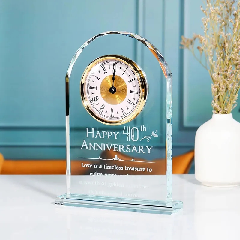 Optic Arch Crystal Clock 8