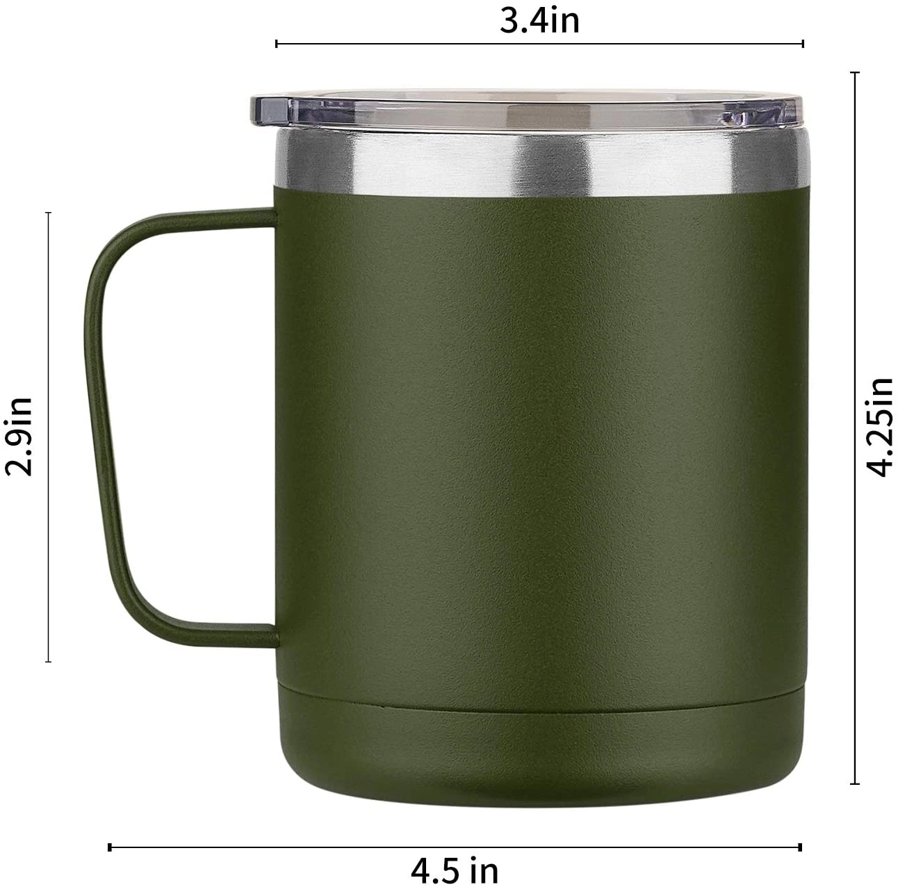 Stainless Steel Camping Mug, 12 oz. 13