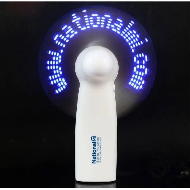 LED Hand Held Pre Programmed Message Fans 2