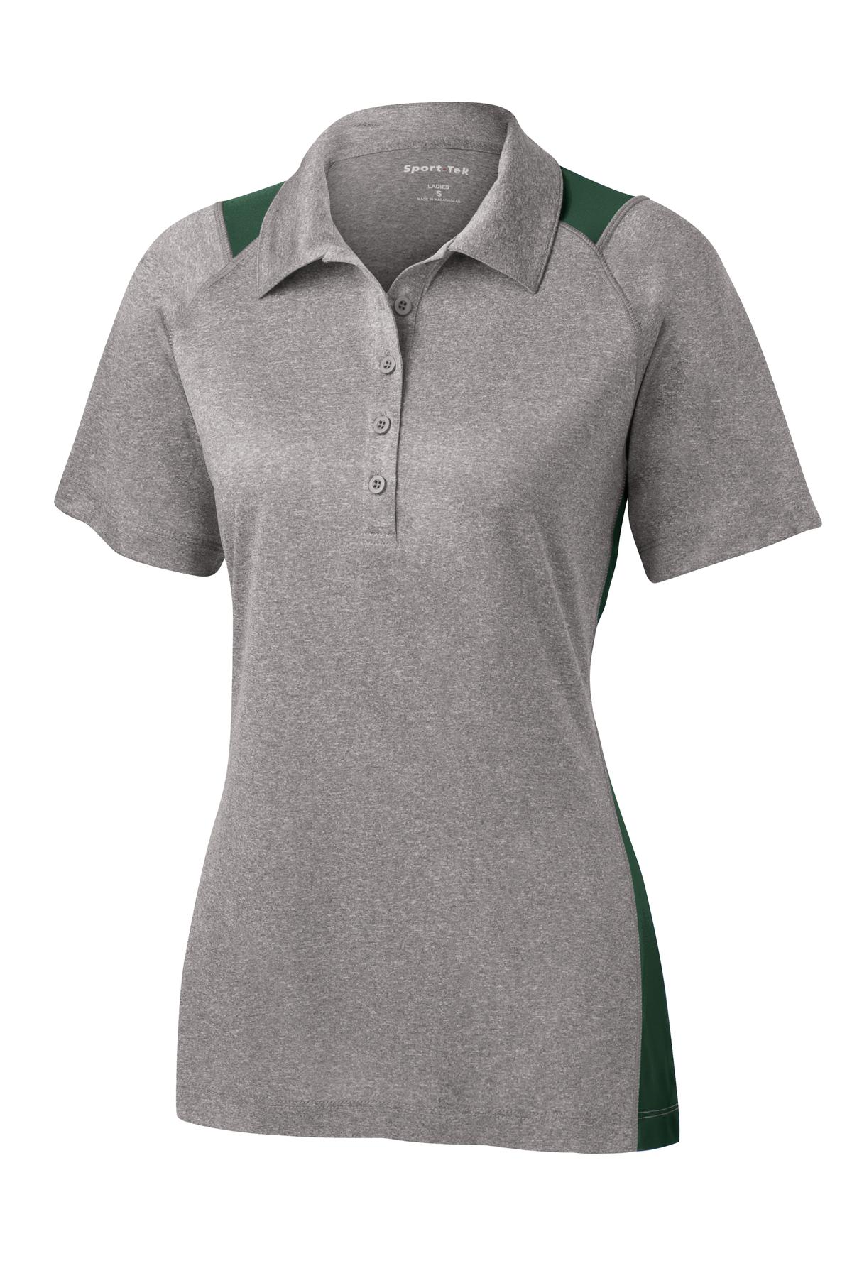 Sport-Tek® Women's Heather Colorblock Contender Polo 34