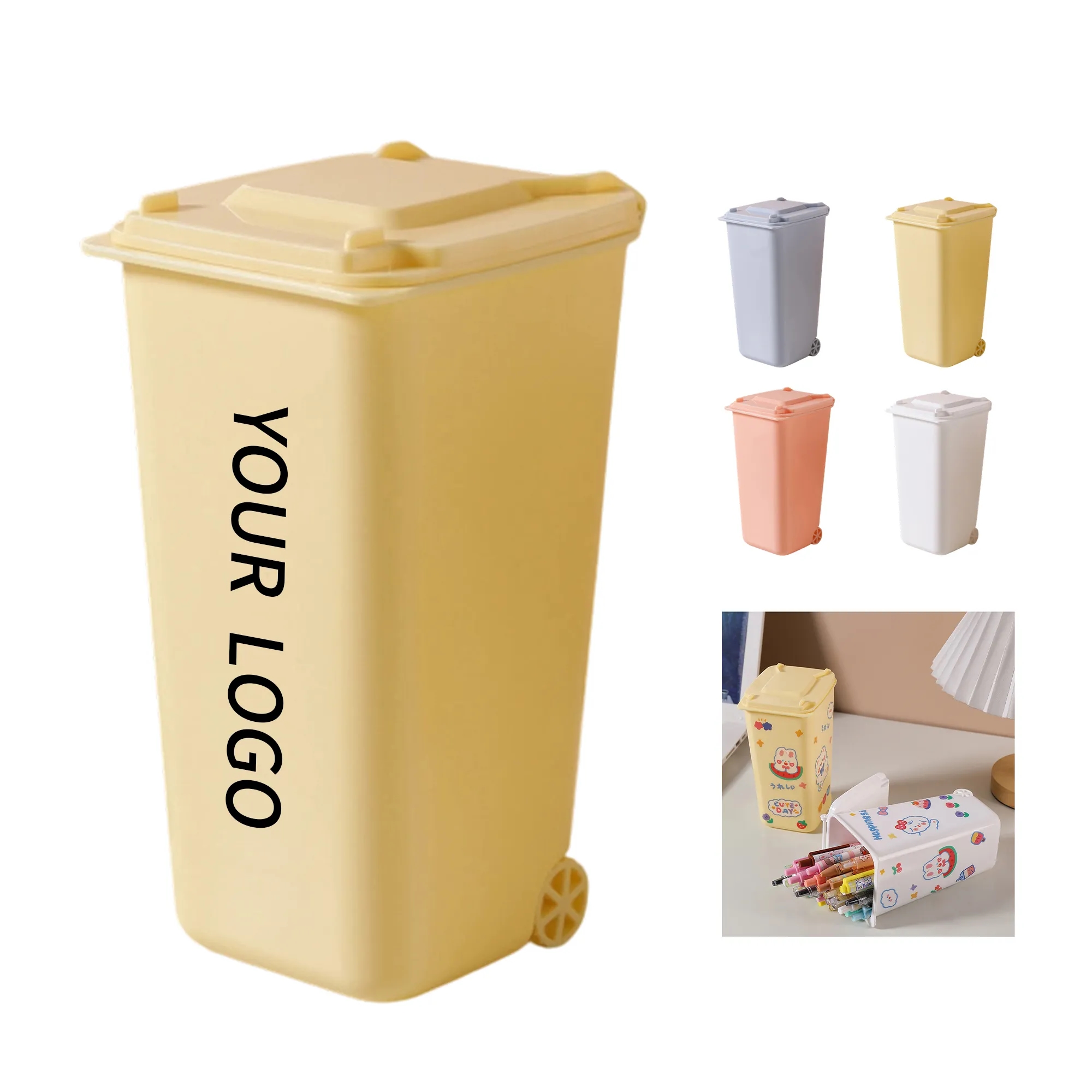 Mini Trash Can Pen Holder 2