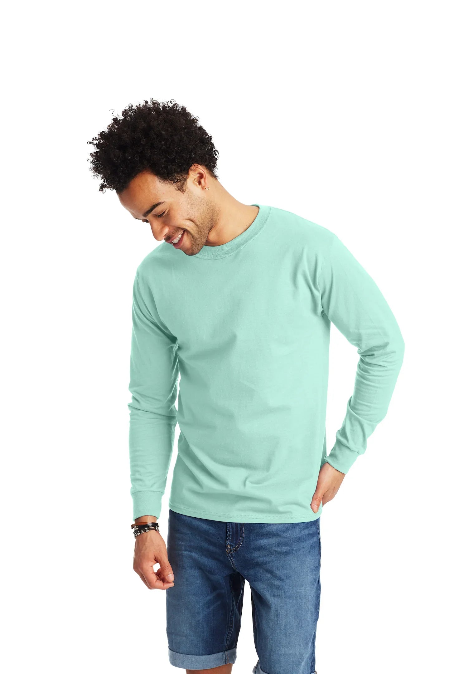 Hanes Beefy-T Long-Sleeve T-Shirt 12