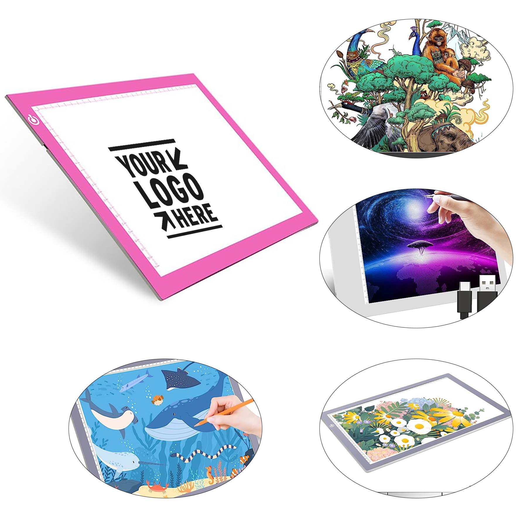 Tracing Brightness Adjustable Light Table Ultra-Thin A4 LED Copy Board Drawing Display Pad