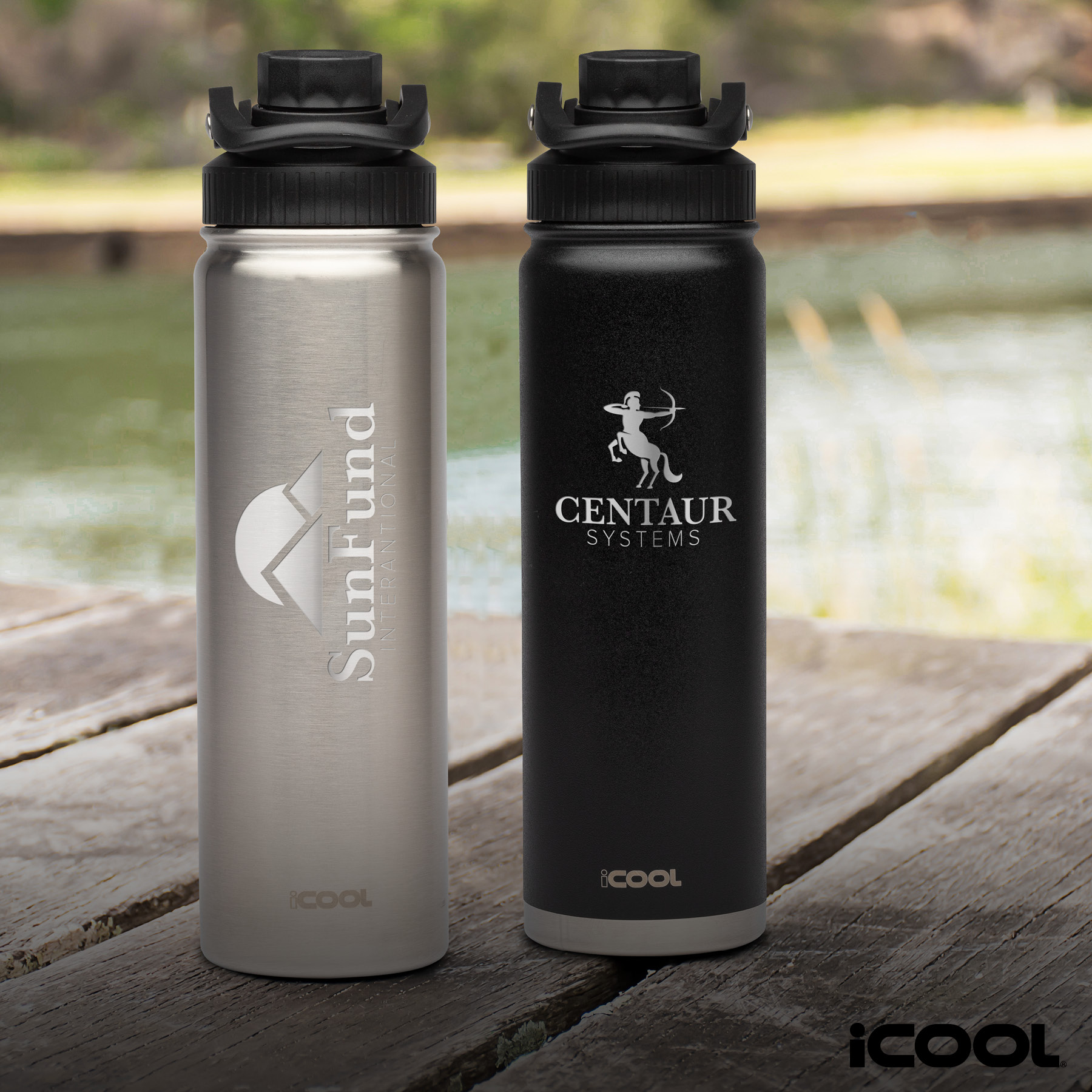 iCOOL® Durango 24 oz. Double Wall, Stainless Steel Water Bottle 30