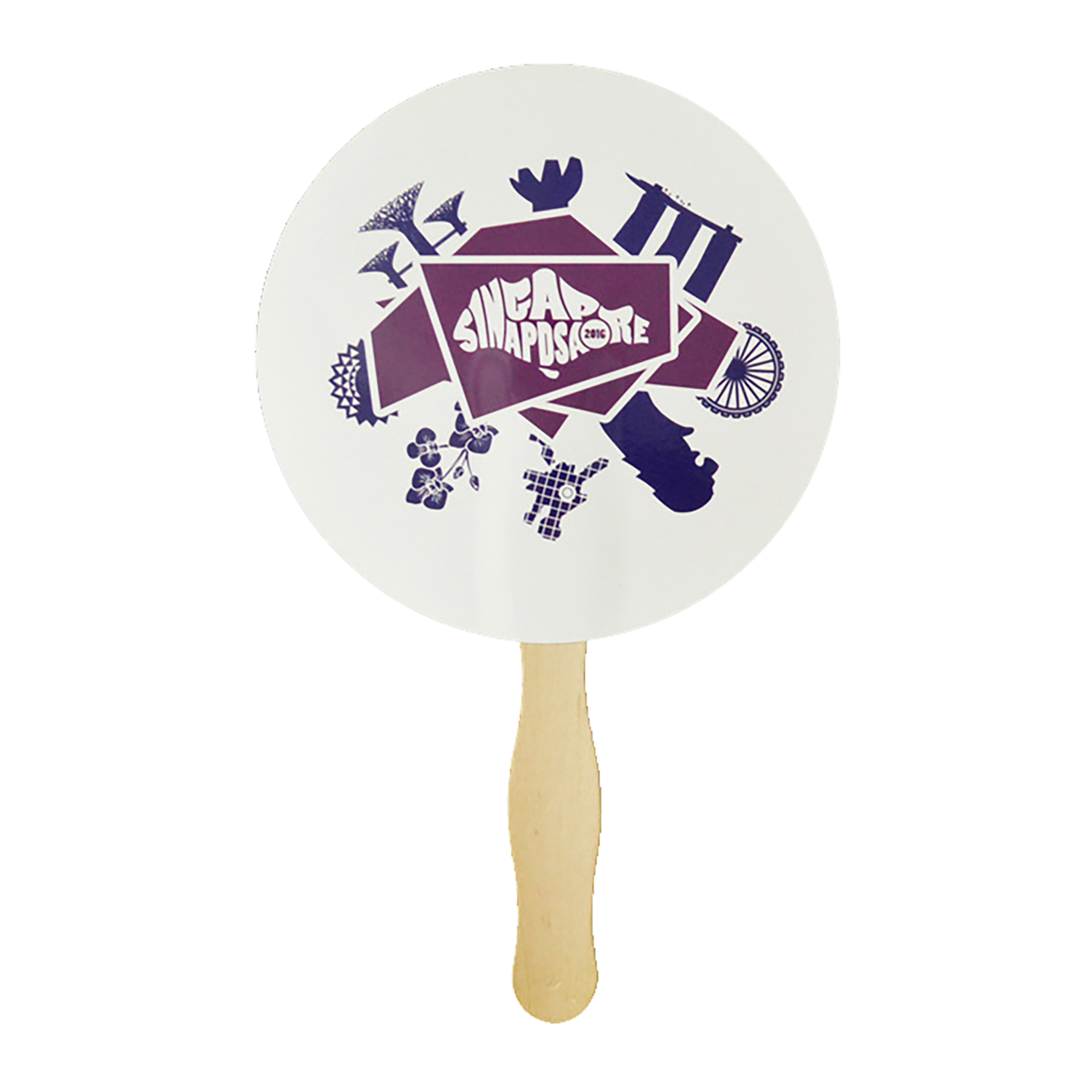 Hand Fan with Wooden Stick 1
