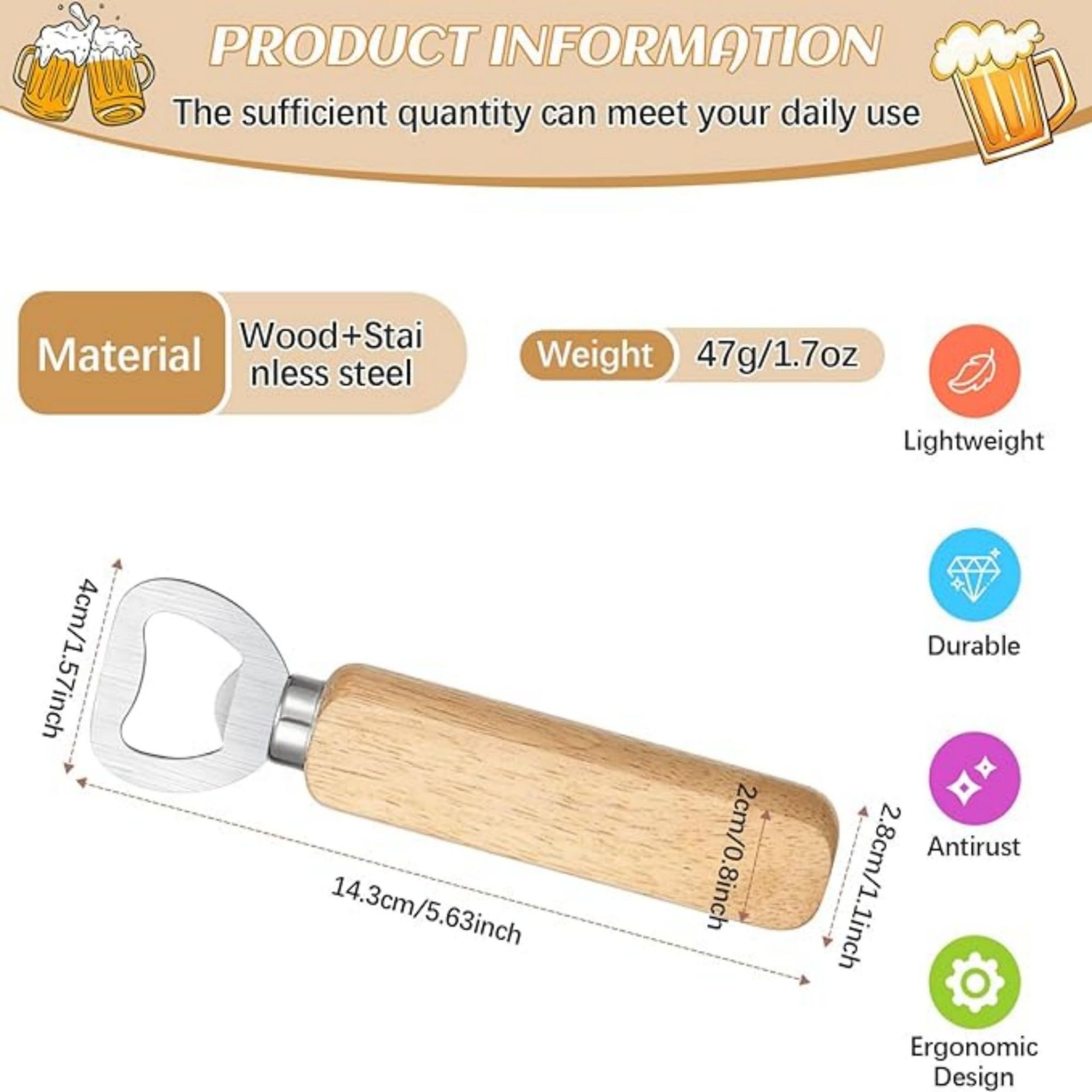 Wood Wine Bottle Opener 2