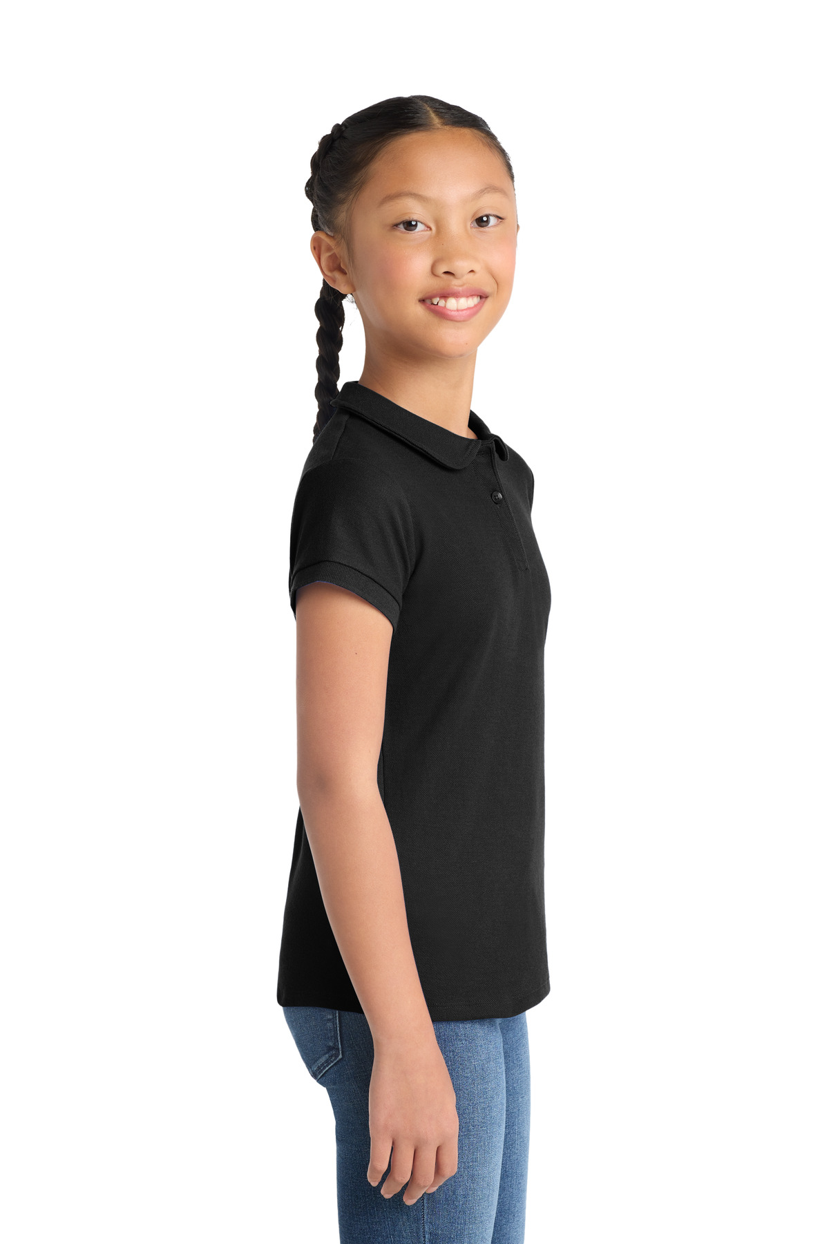 Port Authority Girls Silk Touch Peter Pan Collar Polo. YG503 20