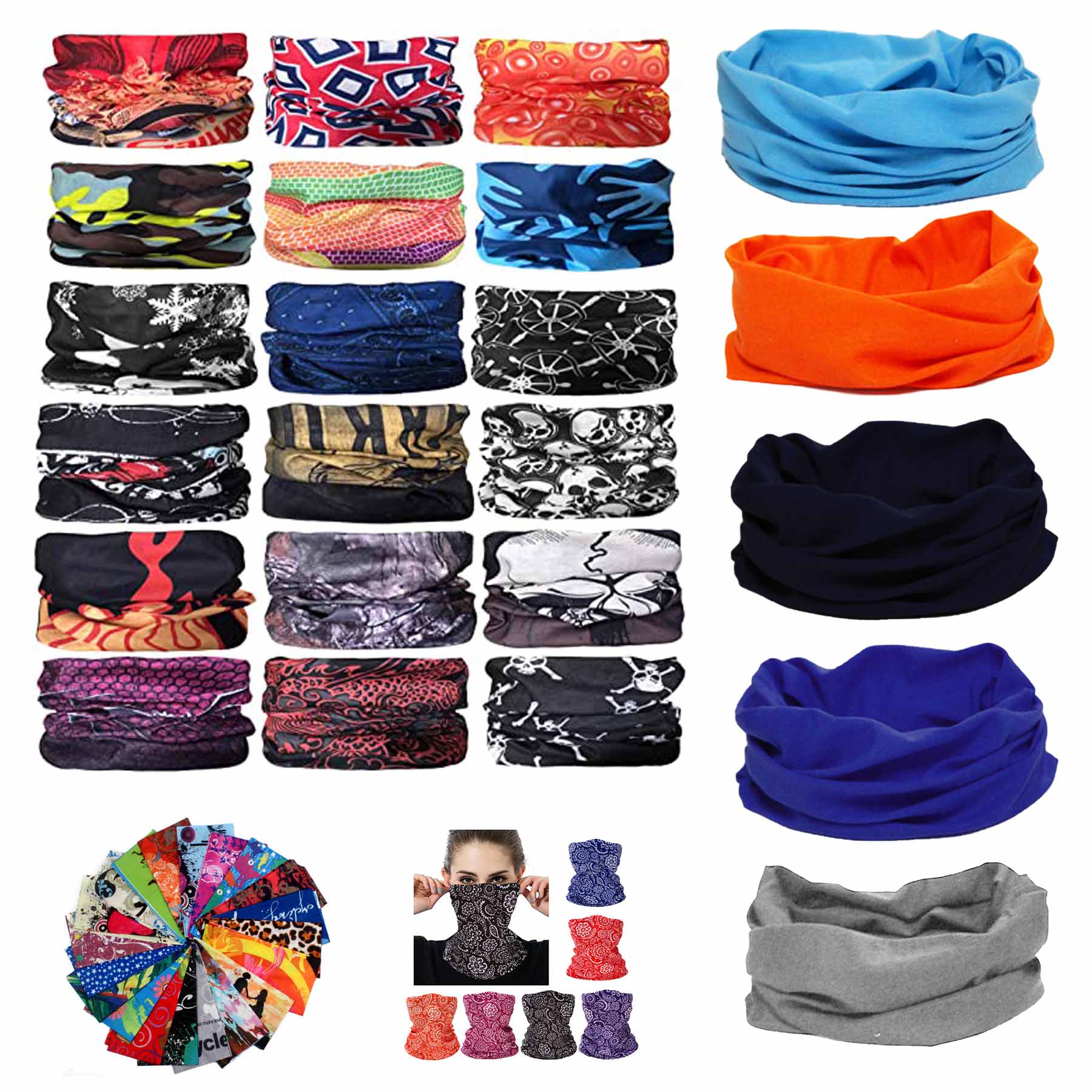 Cotton Face Mask Men Women Bandanas 2