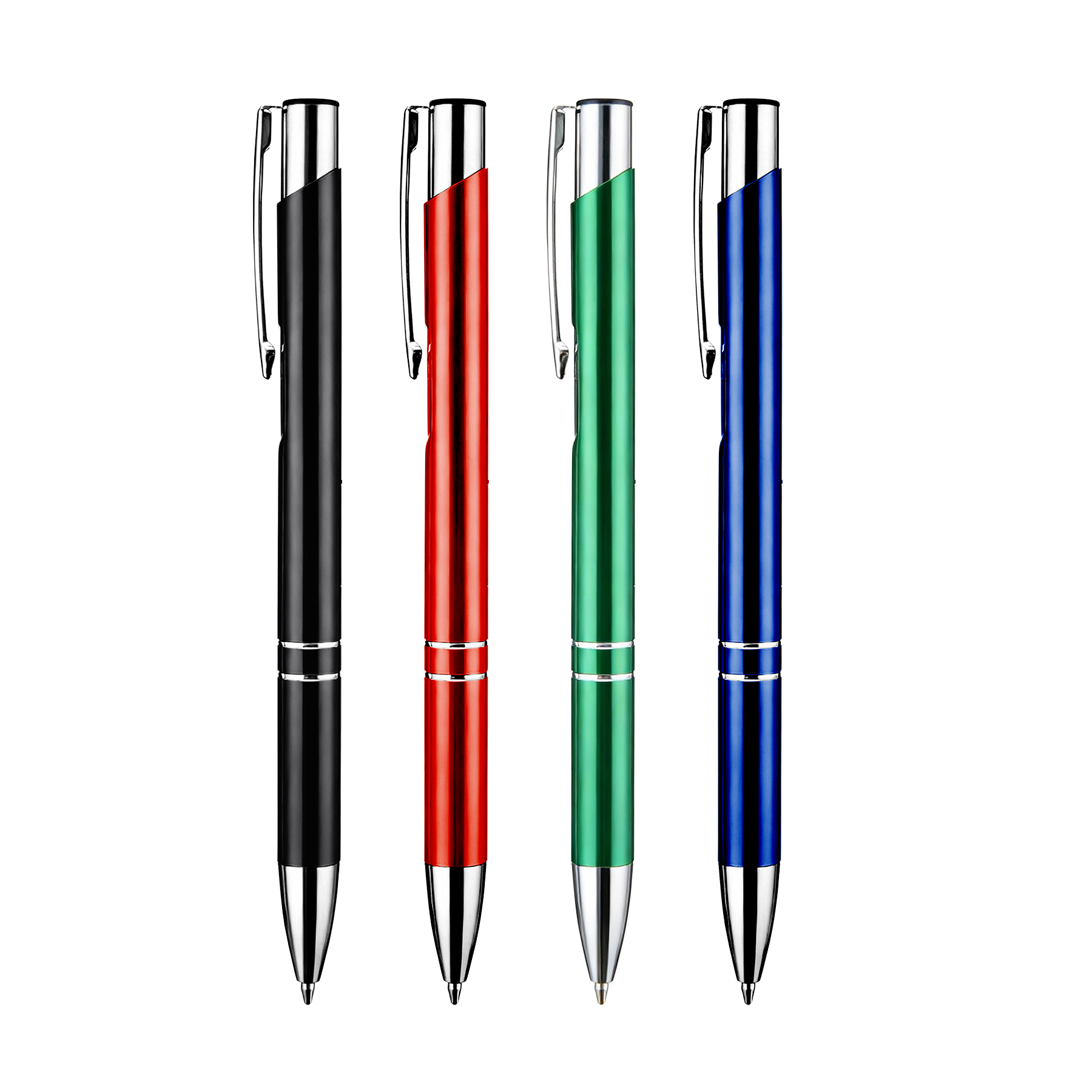 Sleek Metal Finish Aluminum Ballpoint Pens 2