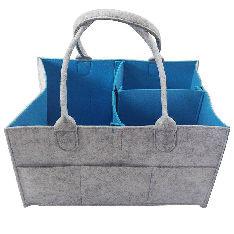 Felt Baby Diaper Caddy Organizer Tote Bag 6