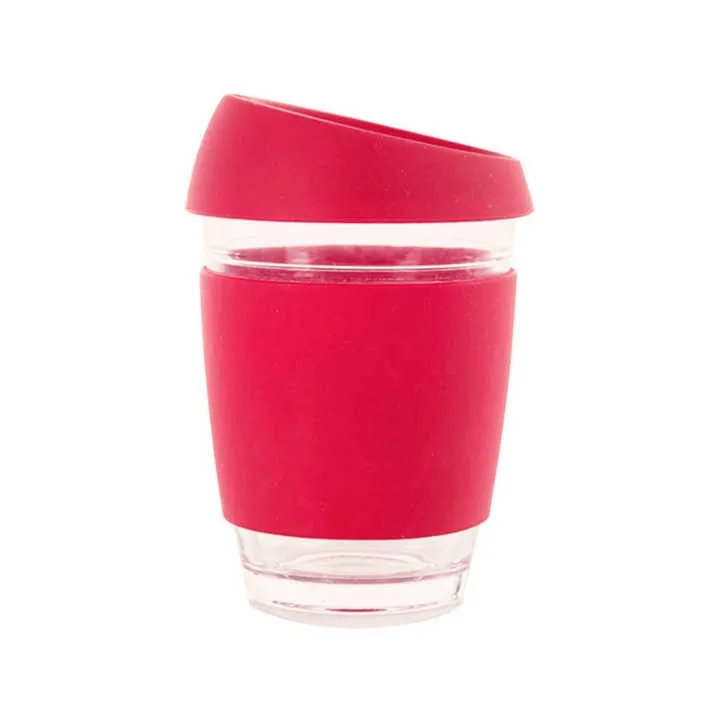 Reusable Glass Coffee Mug Travel Cup with Spill Proof Lid 6