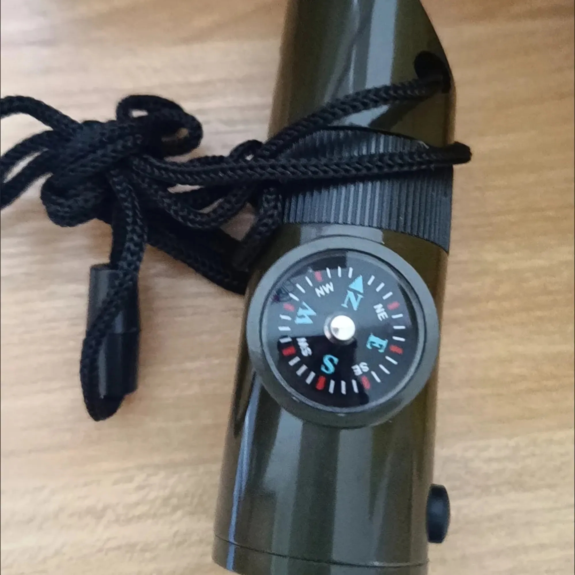 7-in-1 Multipurpose Emergency Survival Whistle w/Lanyard 4