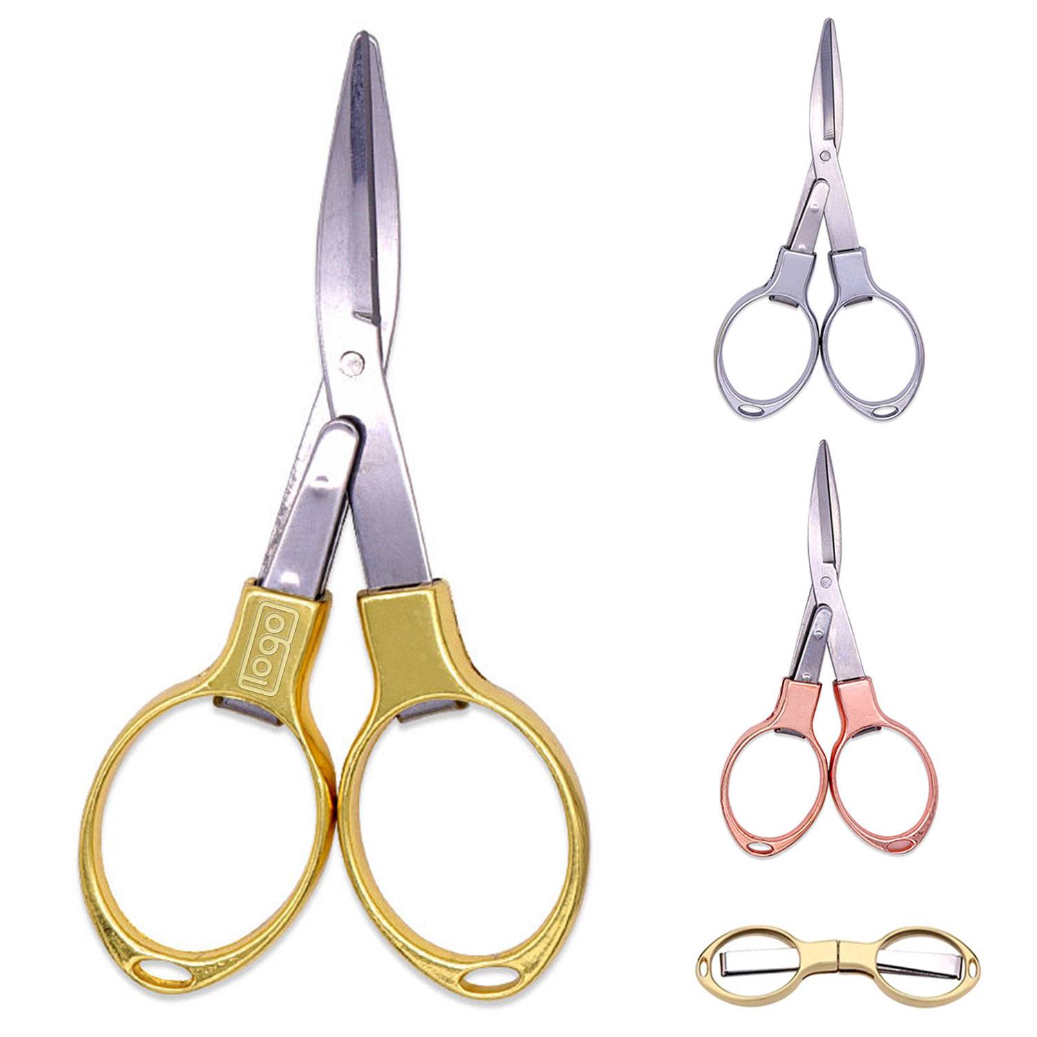 Mini Folding Scissors - Portable Multi-Tool w/ Metal Handle 2