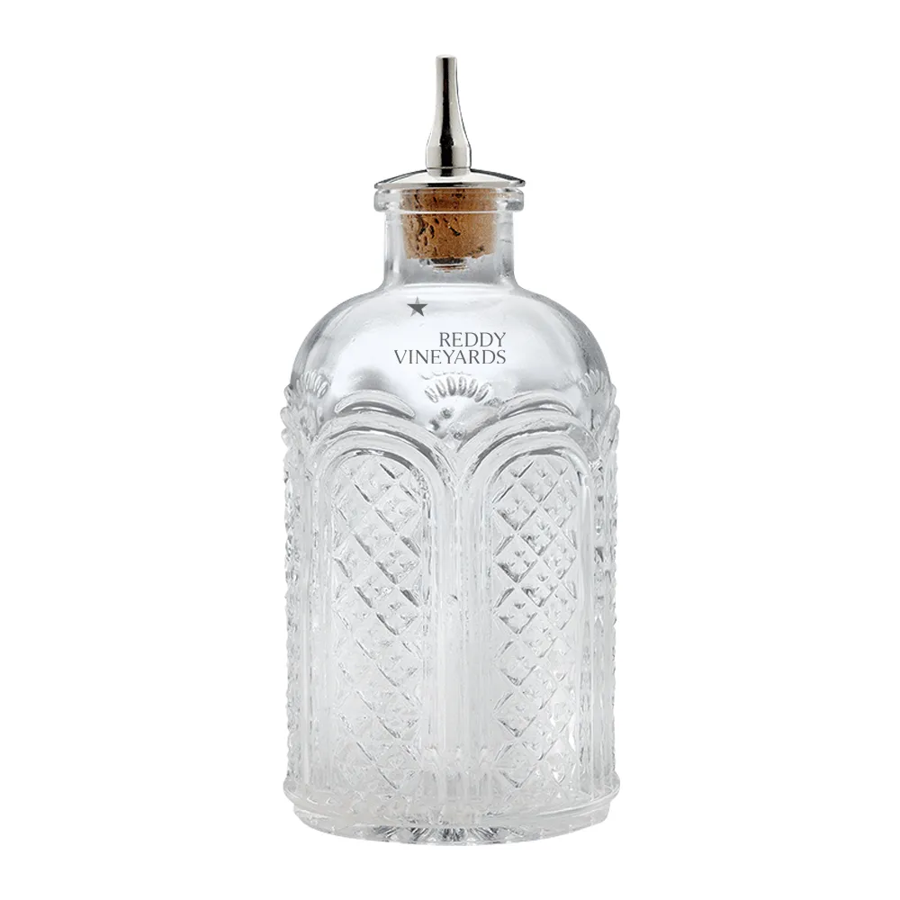 5oz. Glass Bitters Bottle Dome Retro Design 2