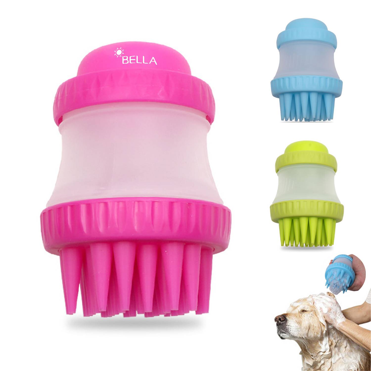 Pet Grooming Bath Massage Brush 5
